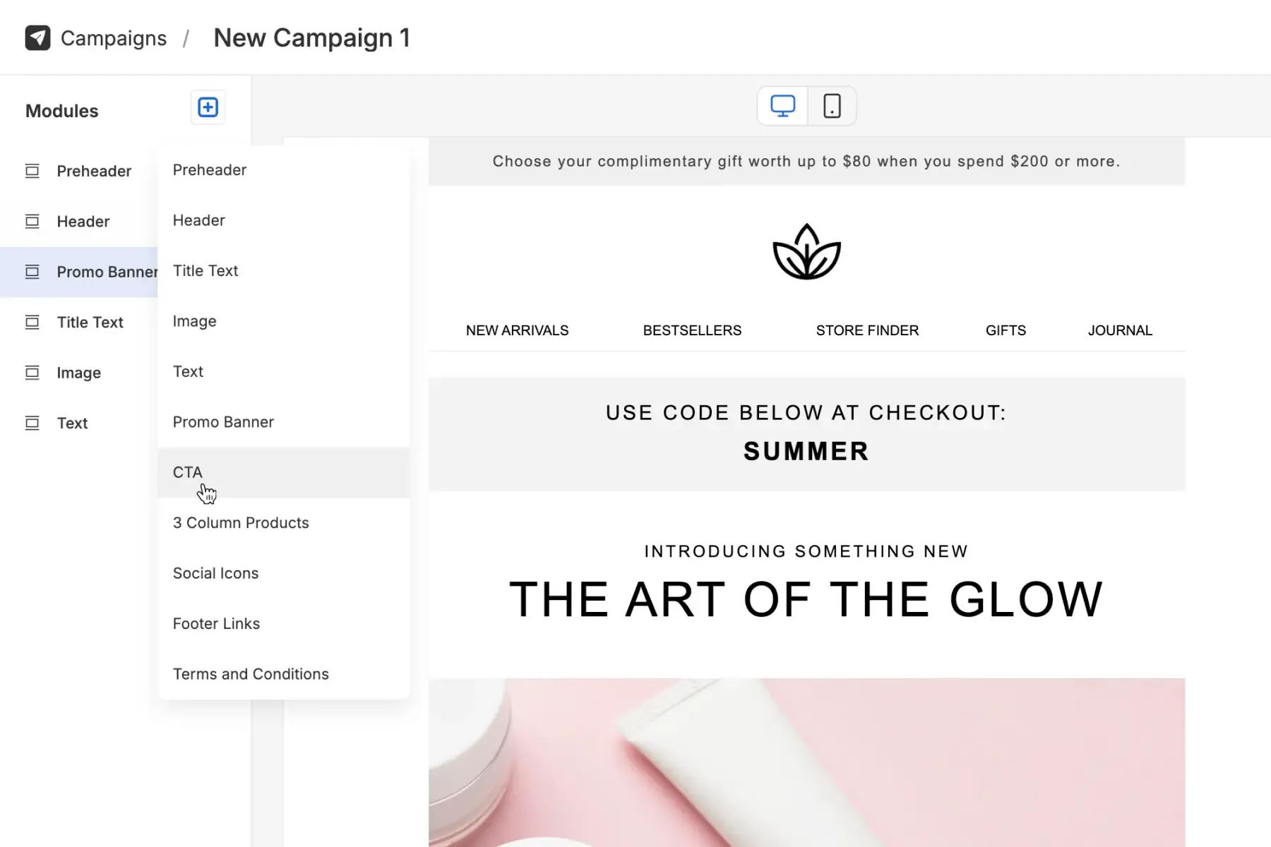 Responsive email design across mobile and desktop